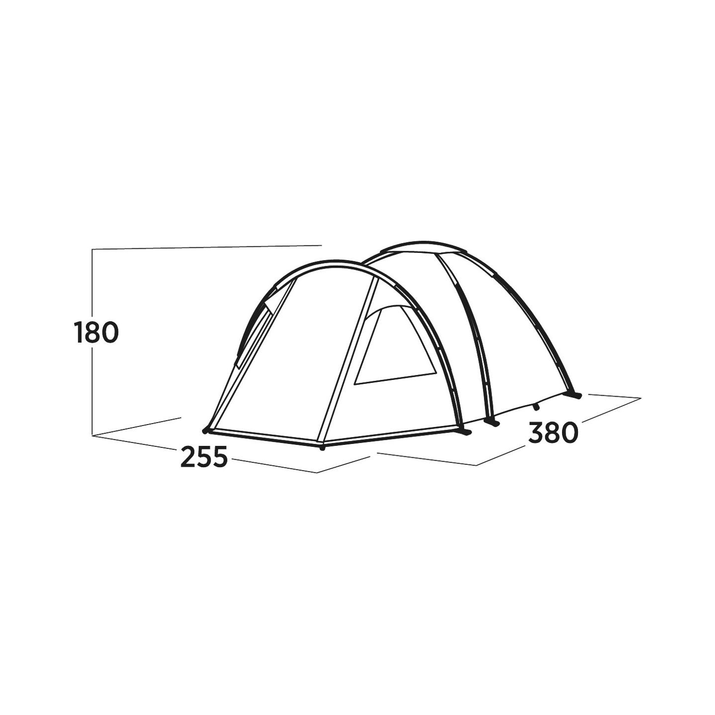 Easy Camp Family tent | Kinn 4 | 4 person(s) | Green