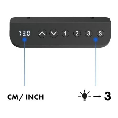 Ergo Office Electric desk ER-400W, regulation