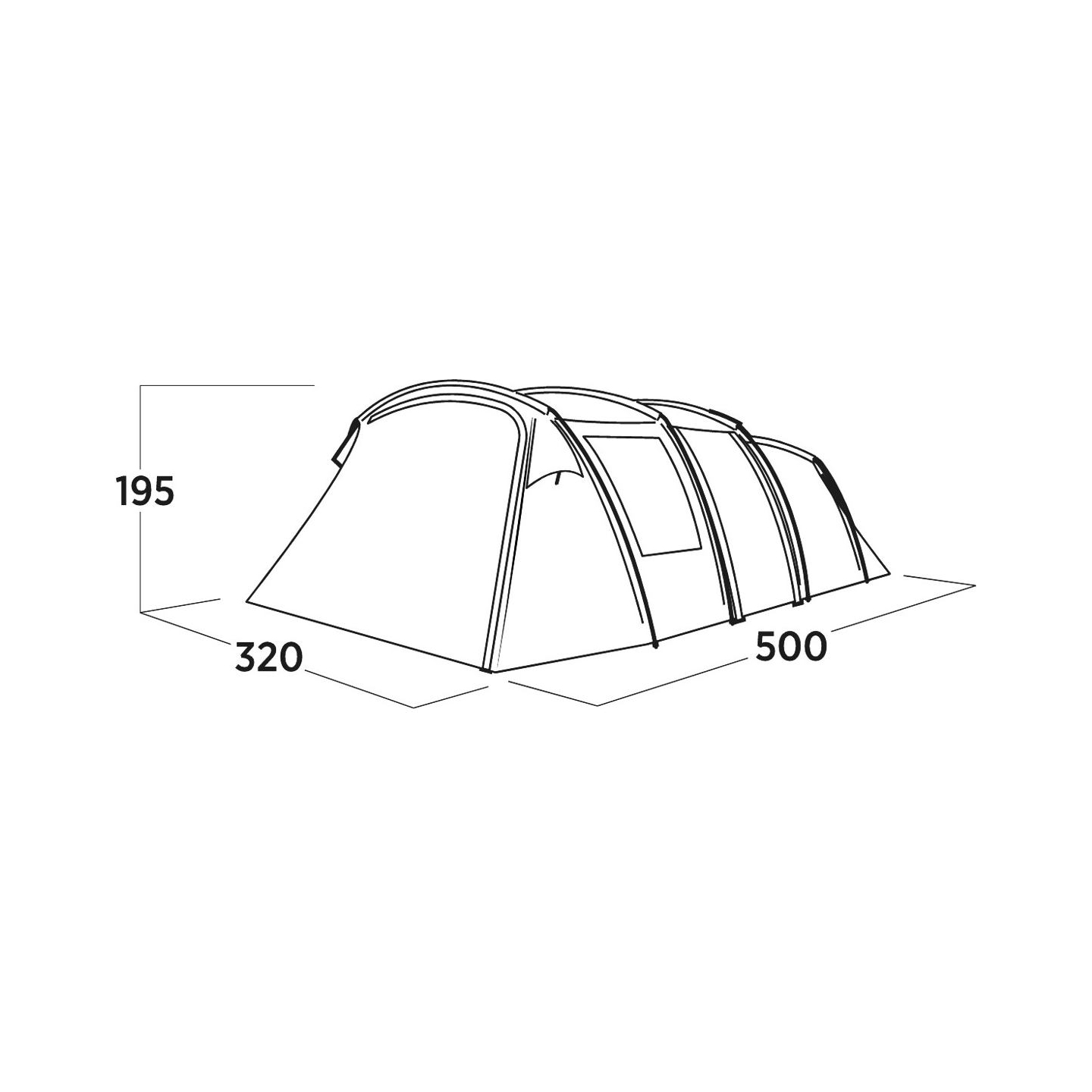 Easy Camp Family tent | Hamra 5 | 5 person(s) | Blue