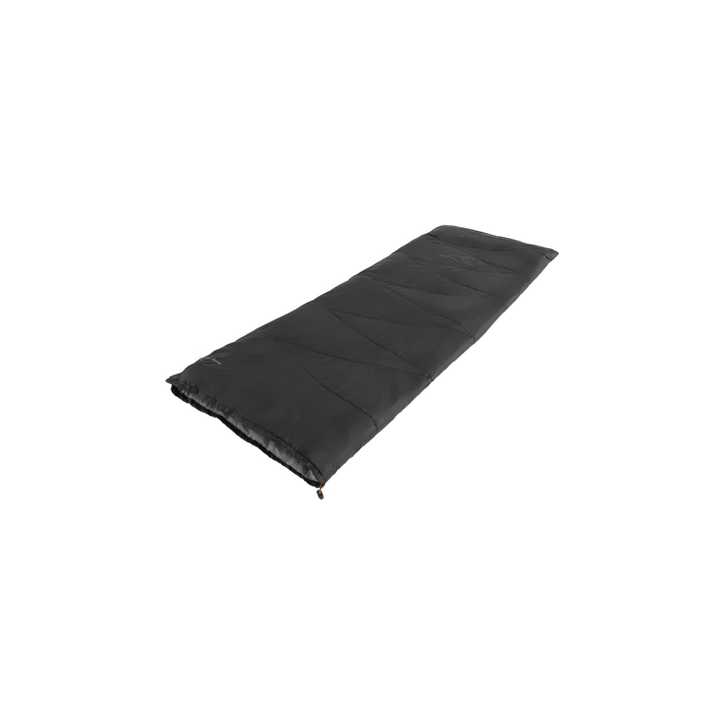 Easy Camp Starling Square Black 10°C | Sleeping Bag | 190 x 75 cm | 5 to 15 °C | One-way, L-shaped