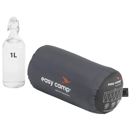 Easy Camp Starling Square Black 10°C | Sleeping Bag | 190 x 75 cm | 5 to 15 °C | One-way, L-shaped