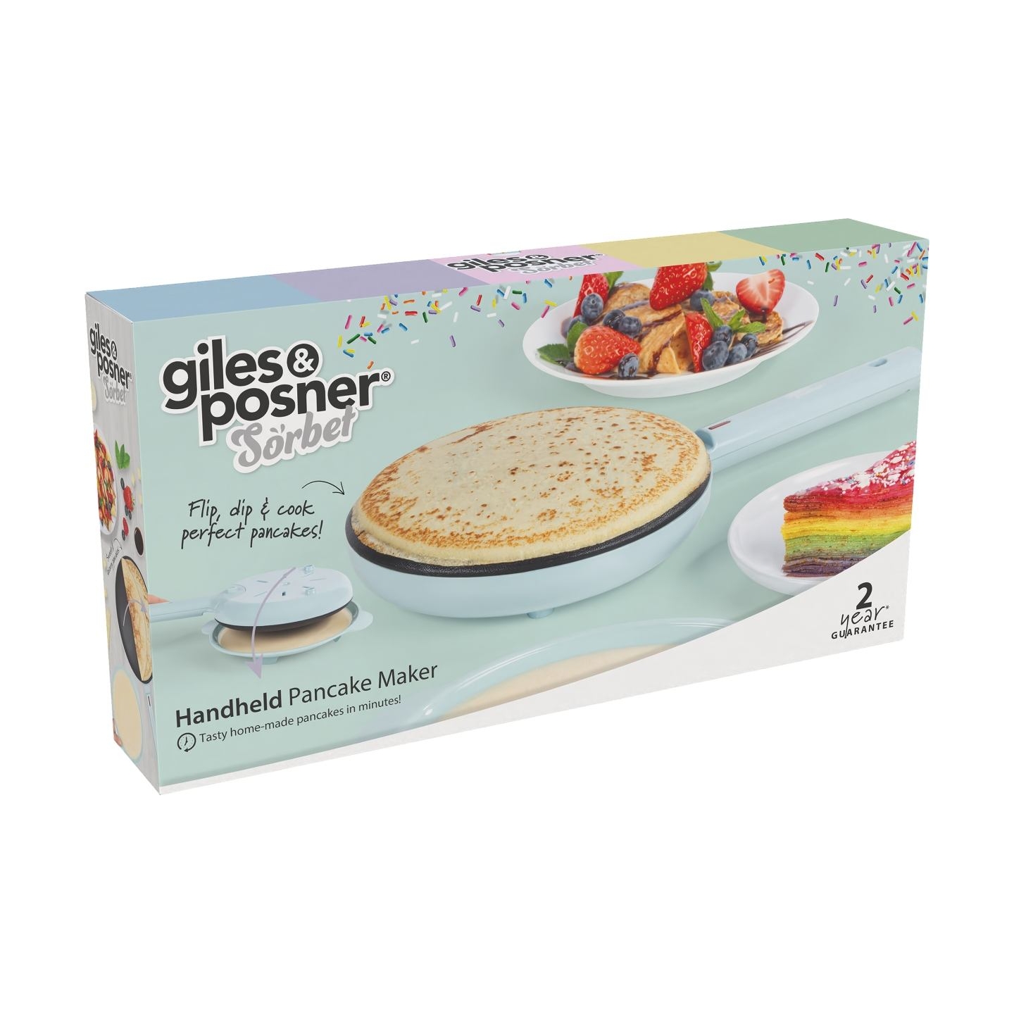 Giles & Posner EK6699GSBLVDE  Handheld Pancake Maker