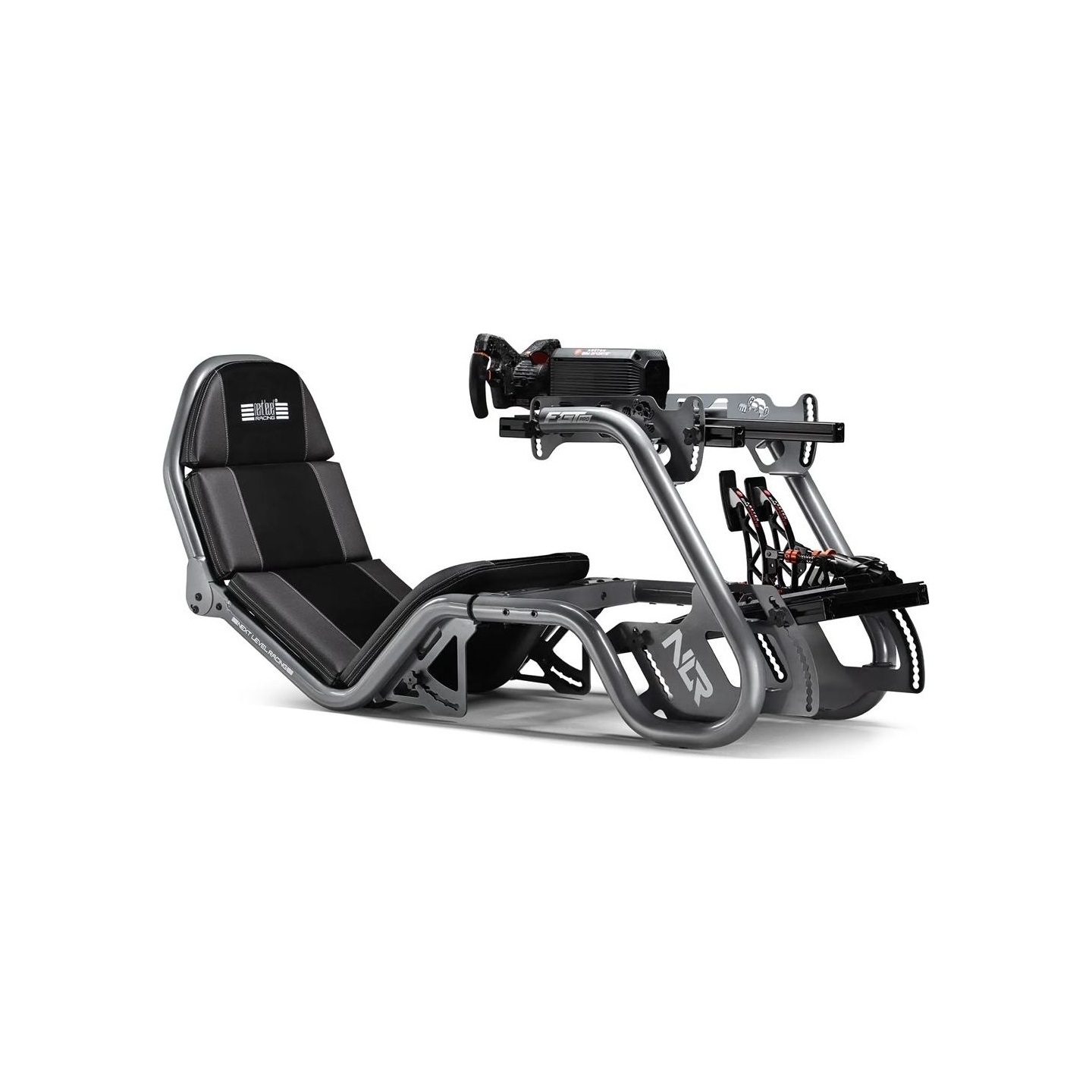 Next Level Racing | Steel | Racing Simulator Cockpit | F-GT Pro Formula and GT Grey Edition | Grey
