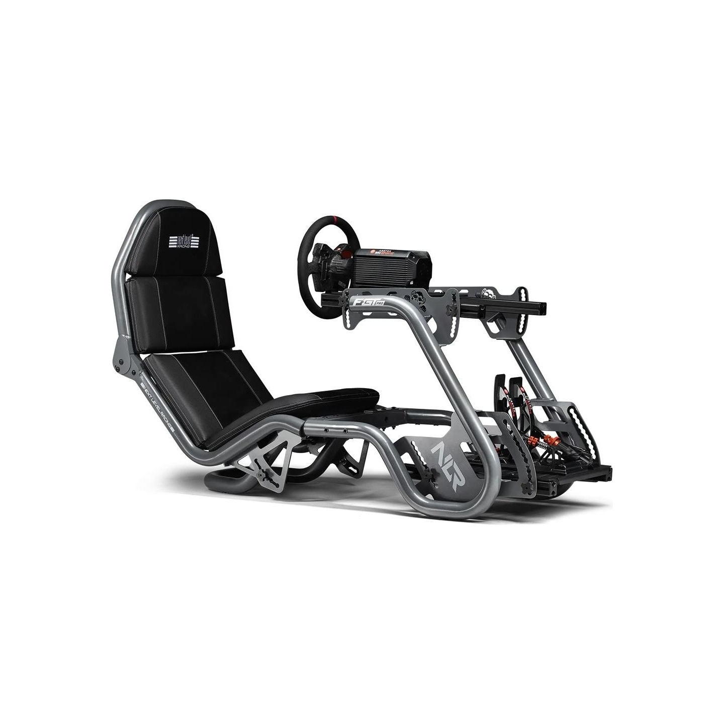 Next Level Racing | Steel | Racing Simulator Cockpit | F-GT Pro Formula and GT Grey Edition | Grey