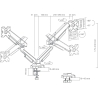 White Shark KHUFU-II GMS-3211 / 2 Monitor Desktop Mount
