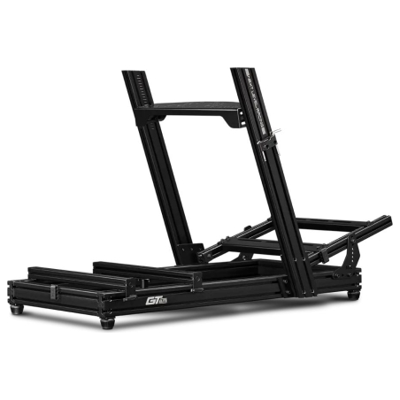 Next Level Racing Aluminium Simulator Cockpit, Wheel Plate Edition | GTElite Lite | Black