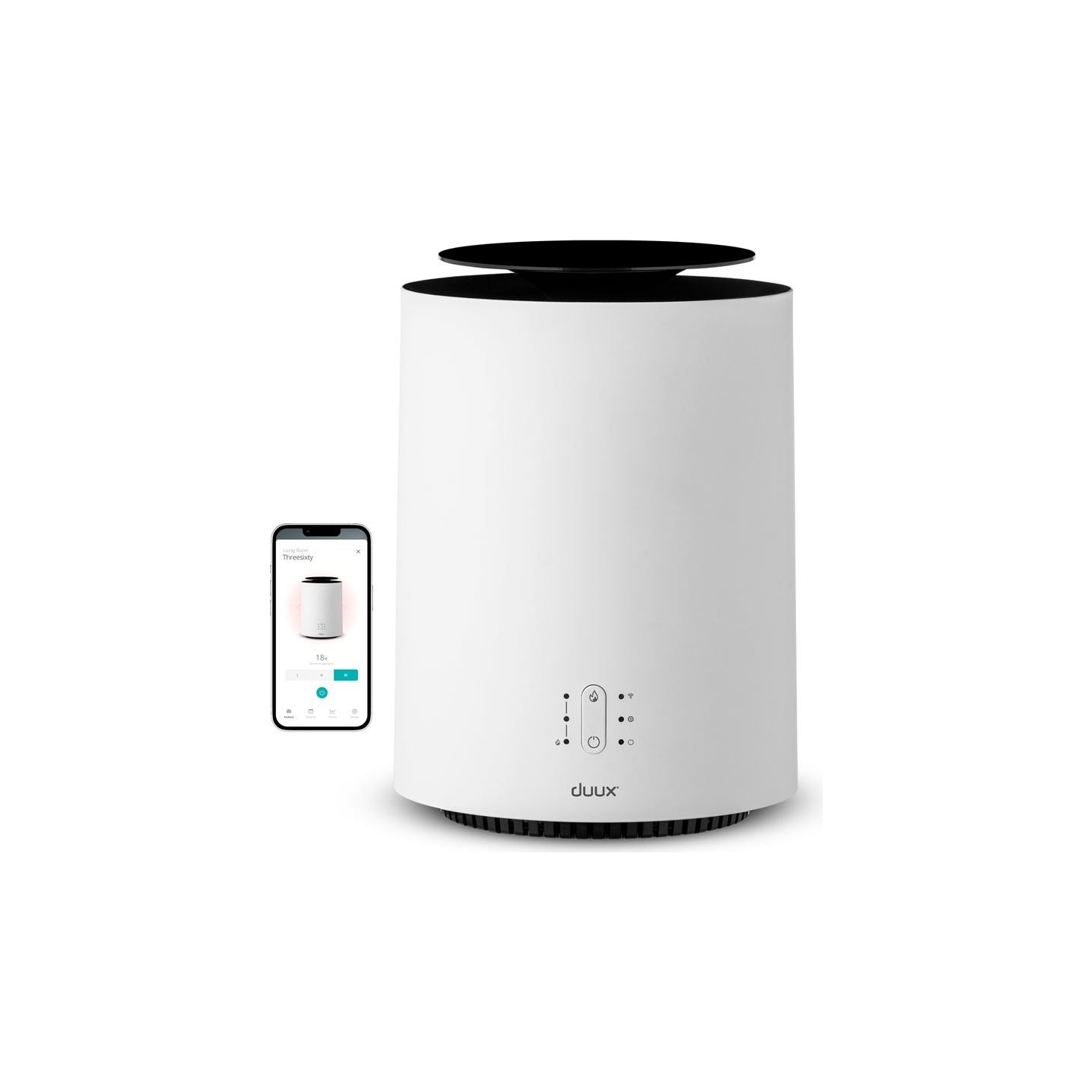 Duux | Threesixty Smart Fan + Heater Gen2 | 1800 W | Suitable for rooms up to 30 m² | White | N/A