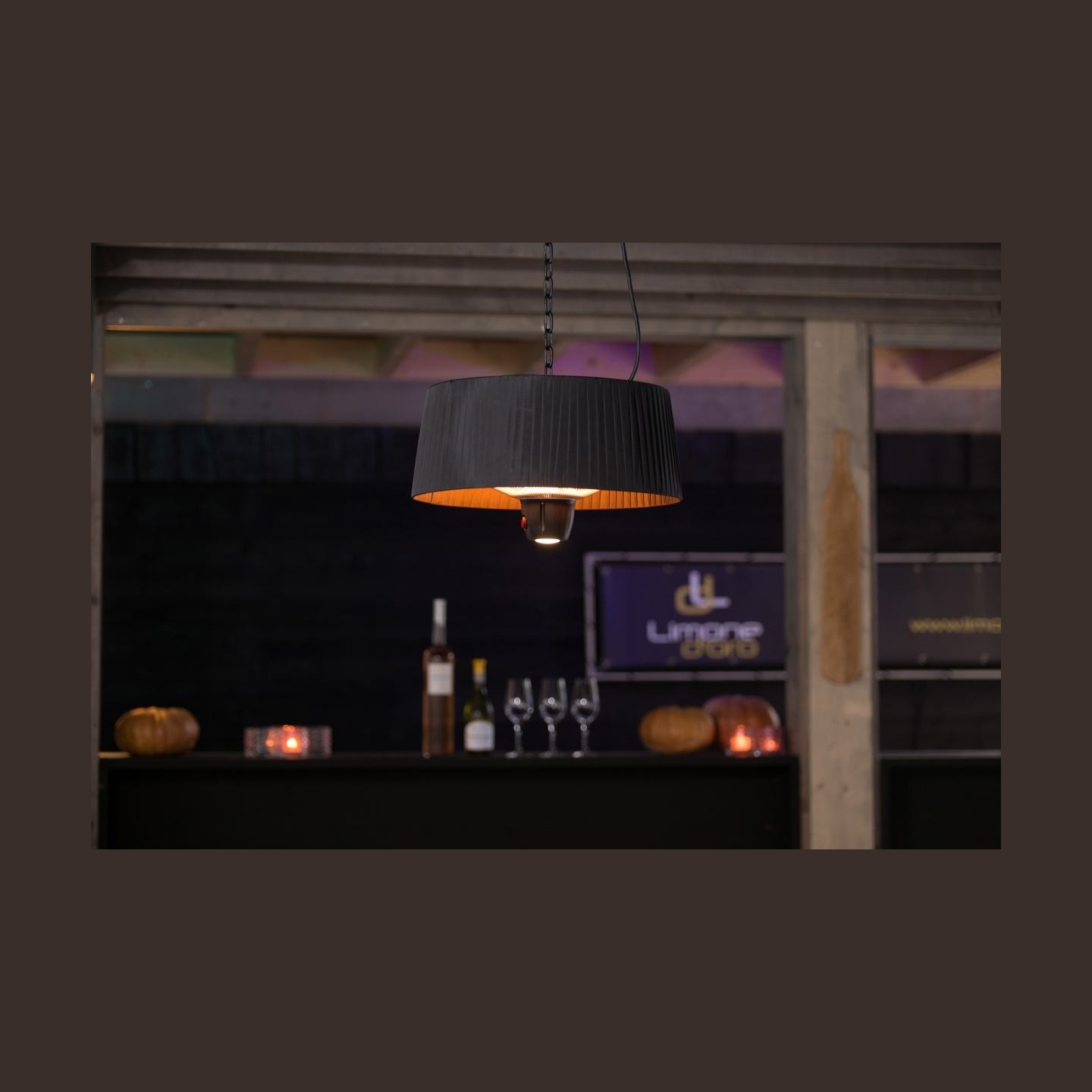 Sunred | Heater | ARTIX C-HB, Compact Bright Hanging | Infrared | 1500 W | Black | IP24