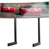Next Level Racing Floor stand | ELITE Free Standing Single Monitor Stand | Vertical adjustment | 65 " | Black