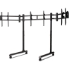 Next Level Racing Floor stand | Round Tube Freestanding Single Monitor Stand | Up to 3x43 " | Height adjustment, Tilt | Maximum 