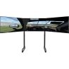 Next Level Racing Floor stand | Round Tube Freestanding Single Monitor Stand | Up to 3x43 " | Height adjustment, Tilt | Maximum 
