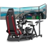 Next Level Racing Floor stand | Round Tube Freestanding Single Monitor Stand | Up to 3x43 " | Height adjustment, Tilt | Maximum 