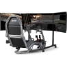 Next Level Racing Floor stand | Round Tube Freestanding Single Monitor Stand | Up to 3x43 " | Height adjustment, Tilt | Maximum 