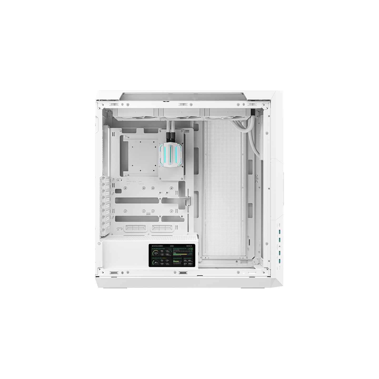 Deepcool Integrated Liquid Cooling Case | GENOME III | White | Full-Tower | ATX PS2 (maximum length: 180mm)