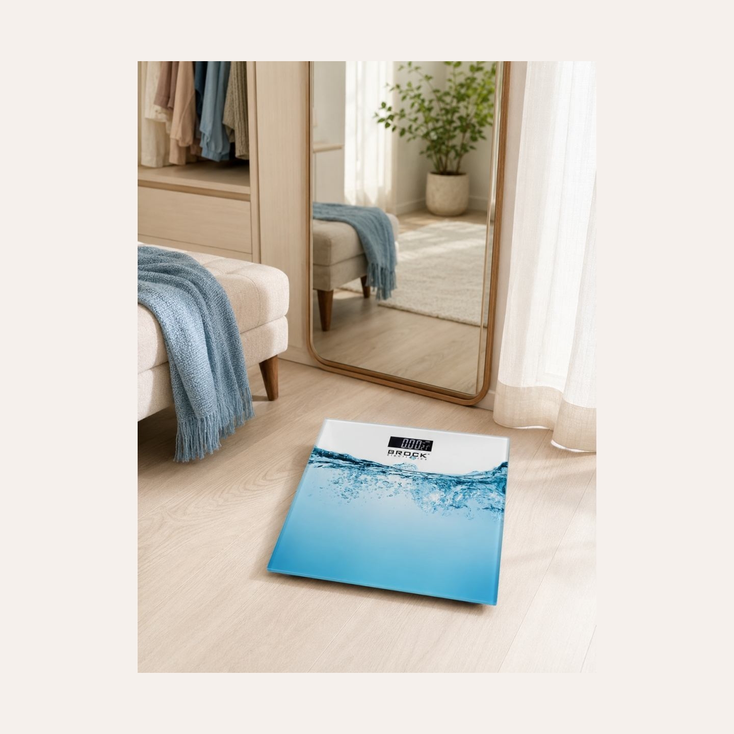 Brock BS 005 Bathroom Scale, 2xAAA Battery (included)