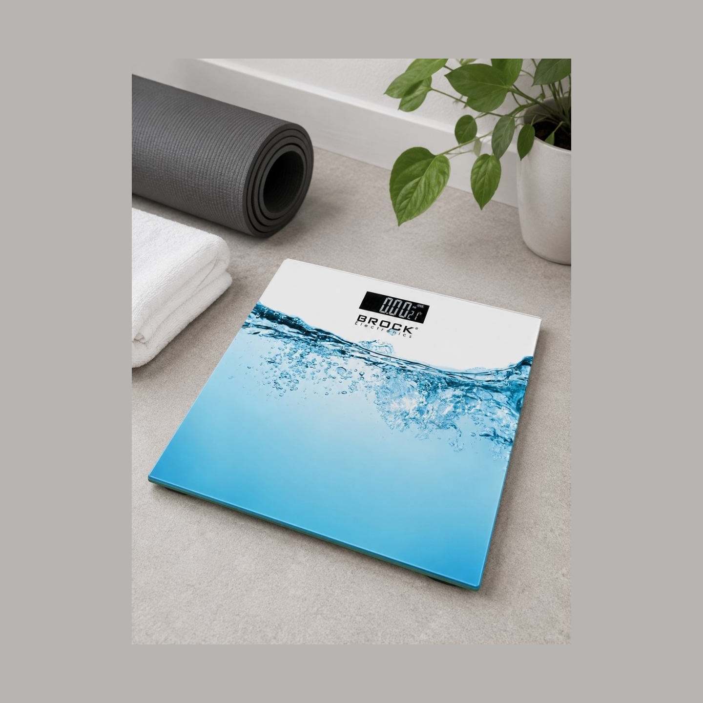 Brock BS 005 Bathroom Scale, 2xAAA Battery (included)