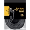 Cablexpert Gembird CC-PPVGA-10M-B Premium VGA HD15M/HD15M dual-shielded w/2*ferrite core 10M | Cablexpert