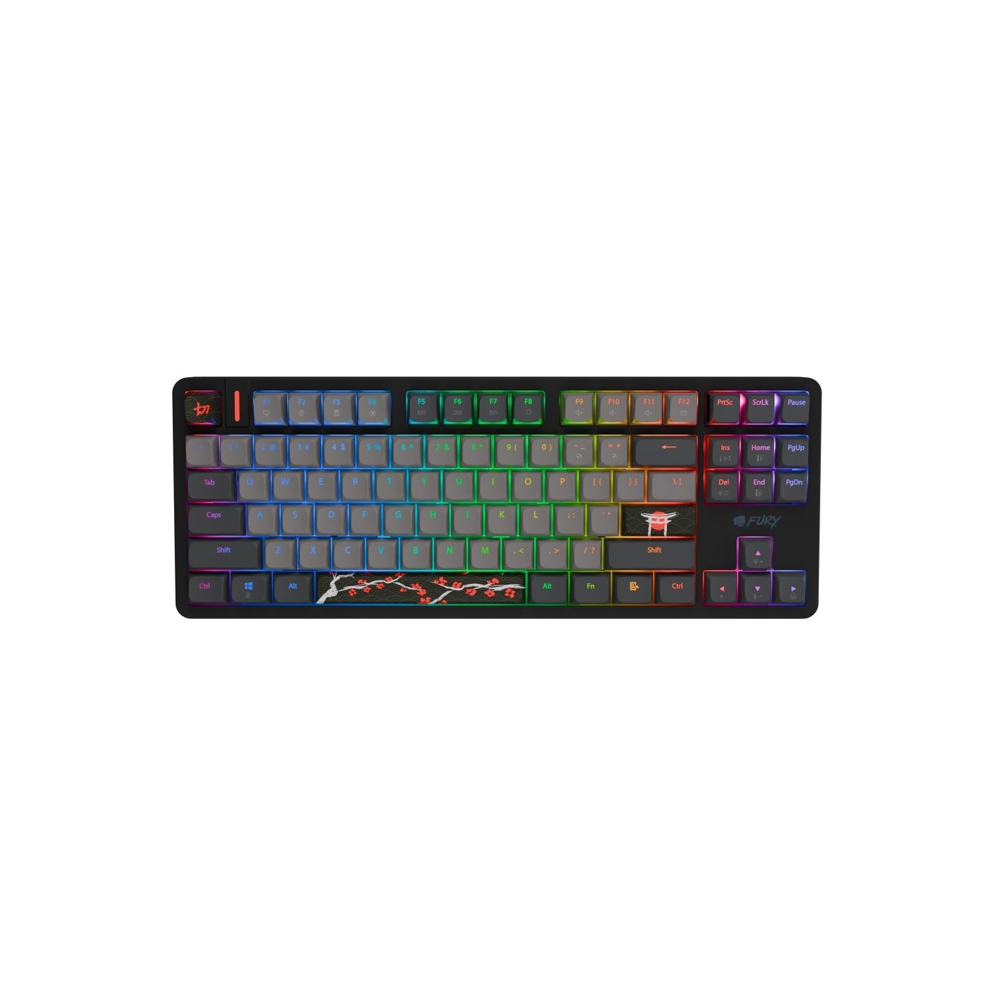 Fury Kanabo K6 | Gaming Keyboard | Wired | US | Linear | Black/Gray