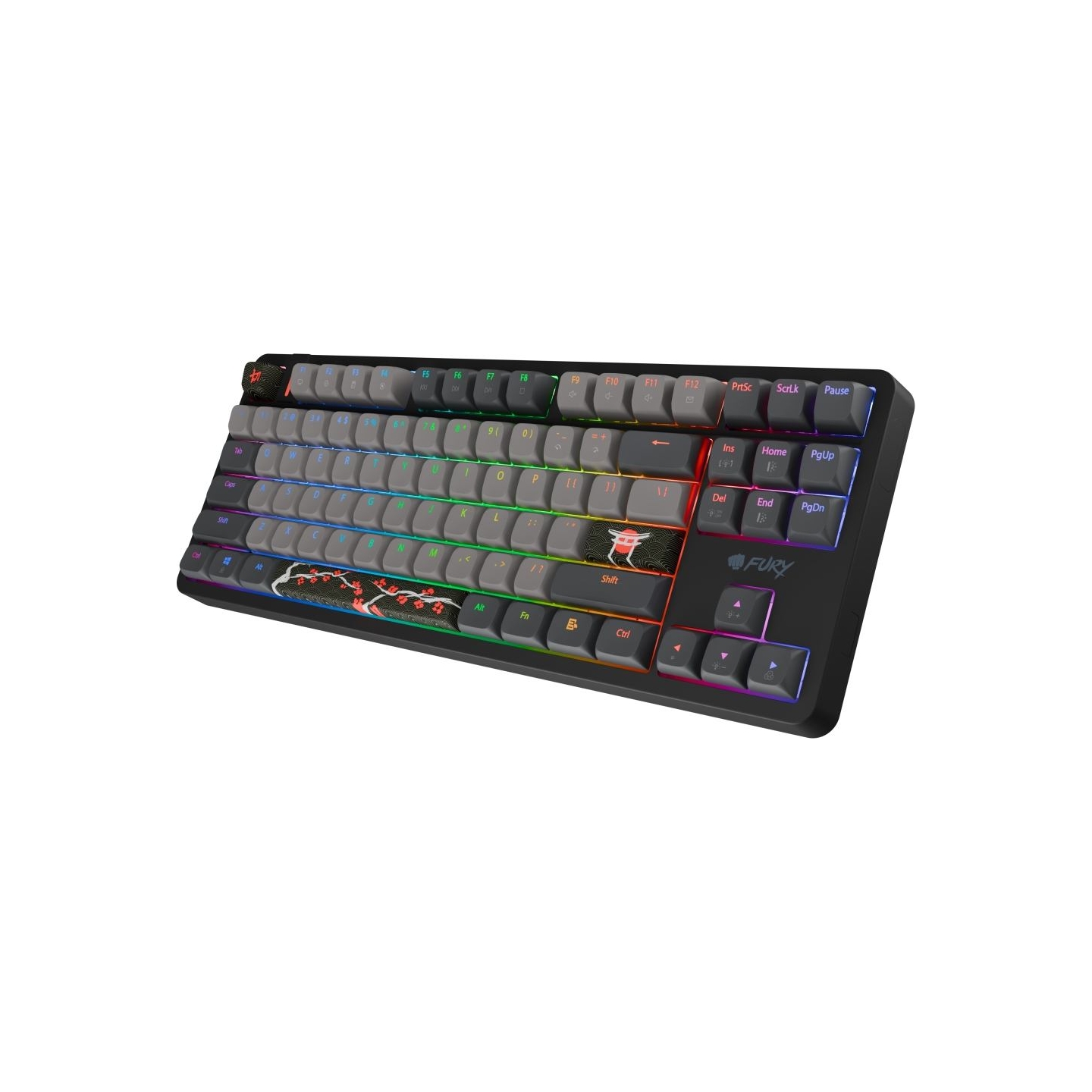 Fury Kanabo K6 | Gaming Keyboard | Wired | US | Linear | Black/Gray