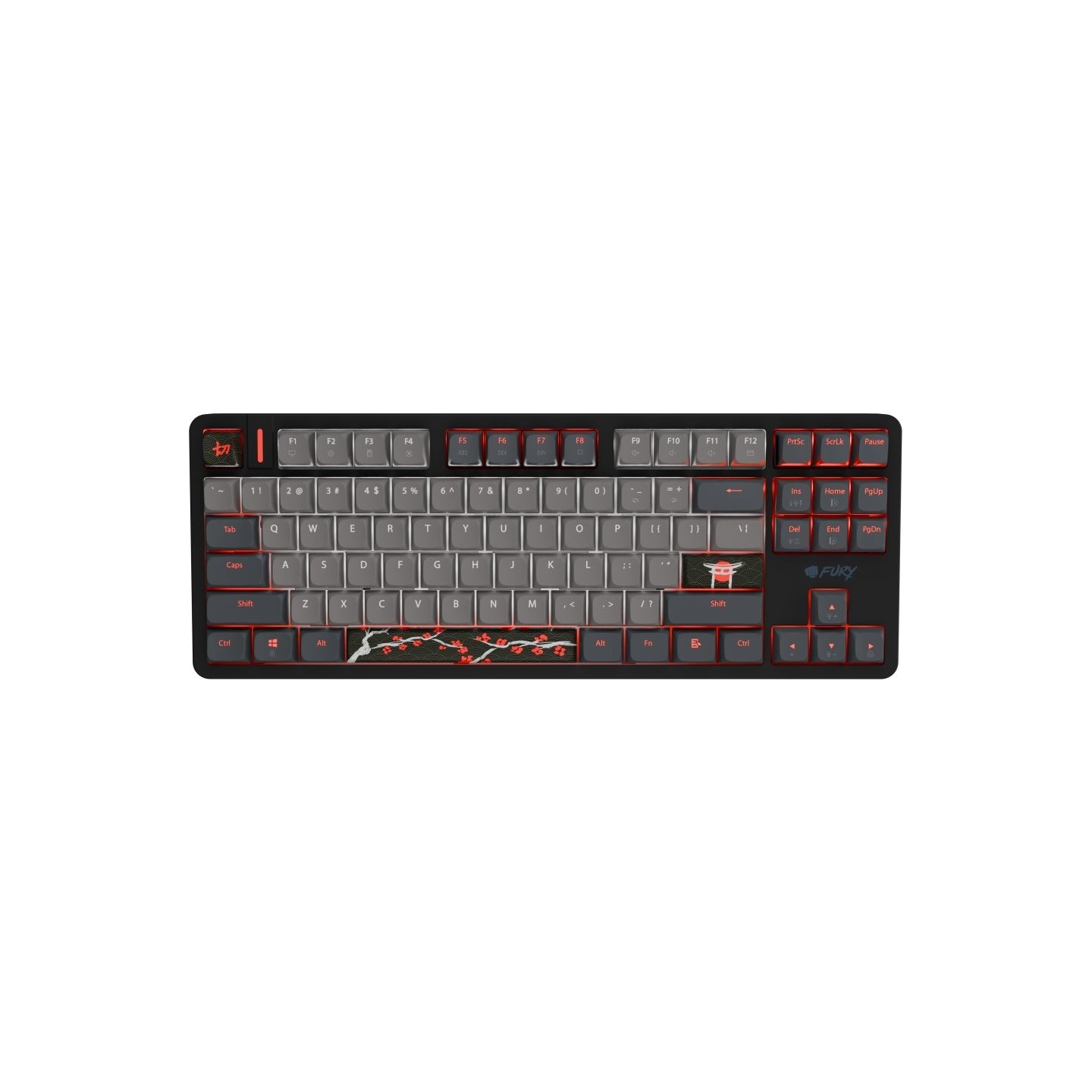 Fury Kanabo K6 | Gaming Keyboard | Wired | US | Linear | Black/Gray