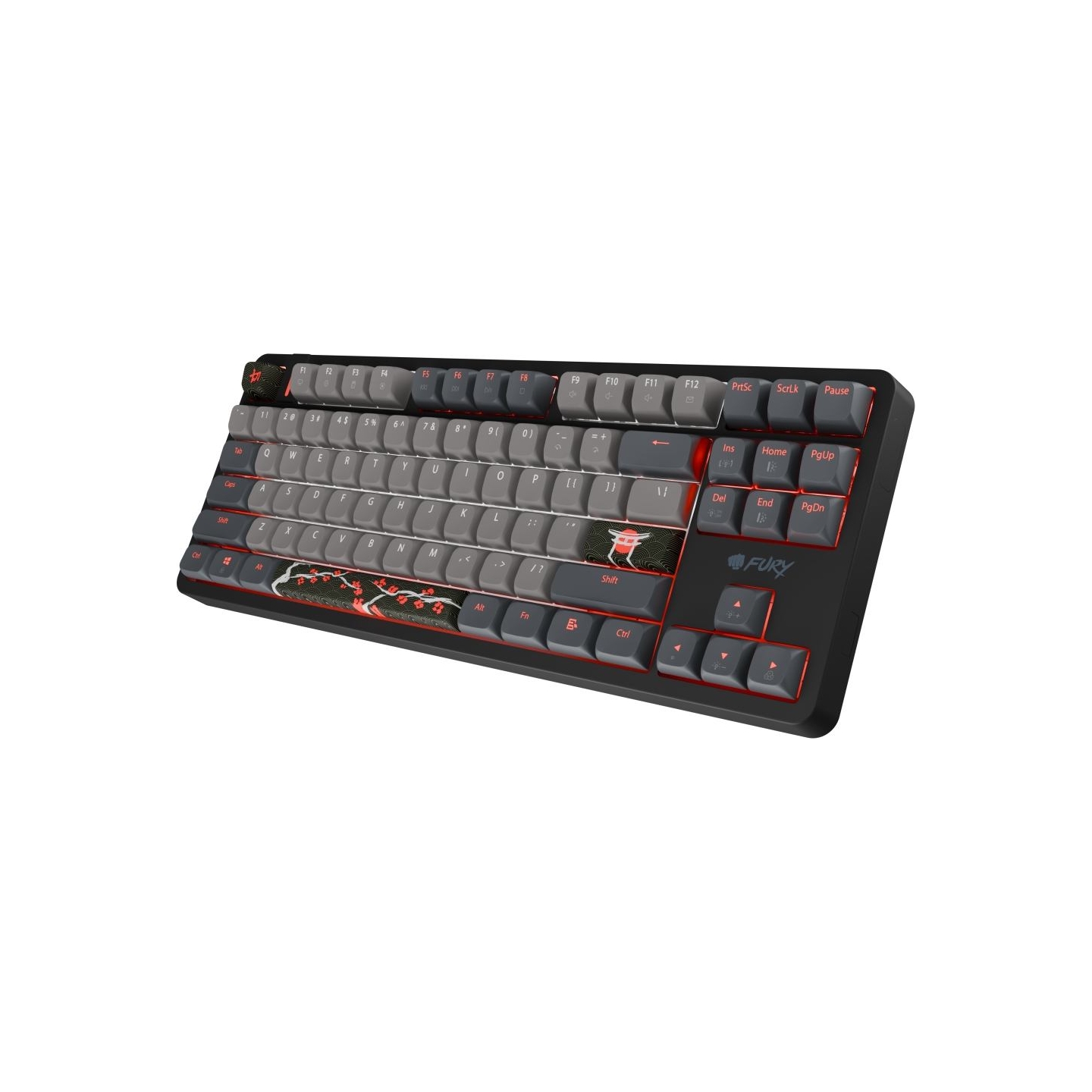 Fury Kanabo K6 | Gaming Keyboard | Wired | US | Linear | Black/Gray