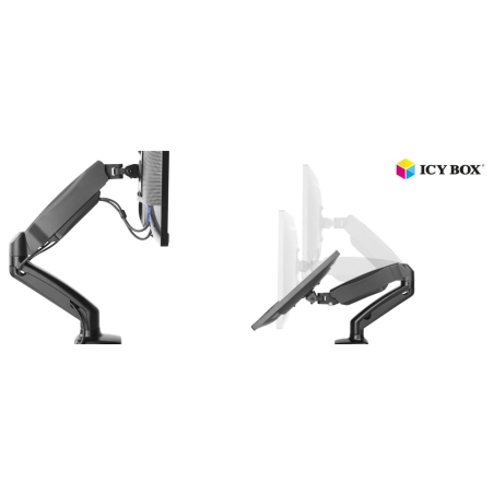 Raidsonic ICY BOX IB-MS303-T Monitor stand with desk mounted base for a screen size up to 27" | Raidsonic