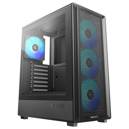 Deepcool Case | CC550 4F | Mid Tower | ATX PS2 (maximum length: 180 mm) | Black