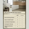 Mill WiFi Panel Heater | PA1500WIFI4A | Panel Heater | 1500 W | Suitable for rooms up to 22 m² | White | IPX4