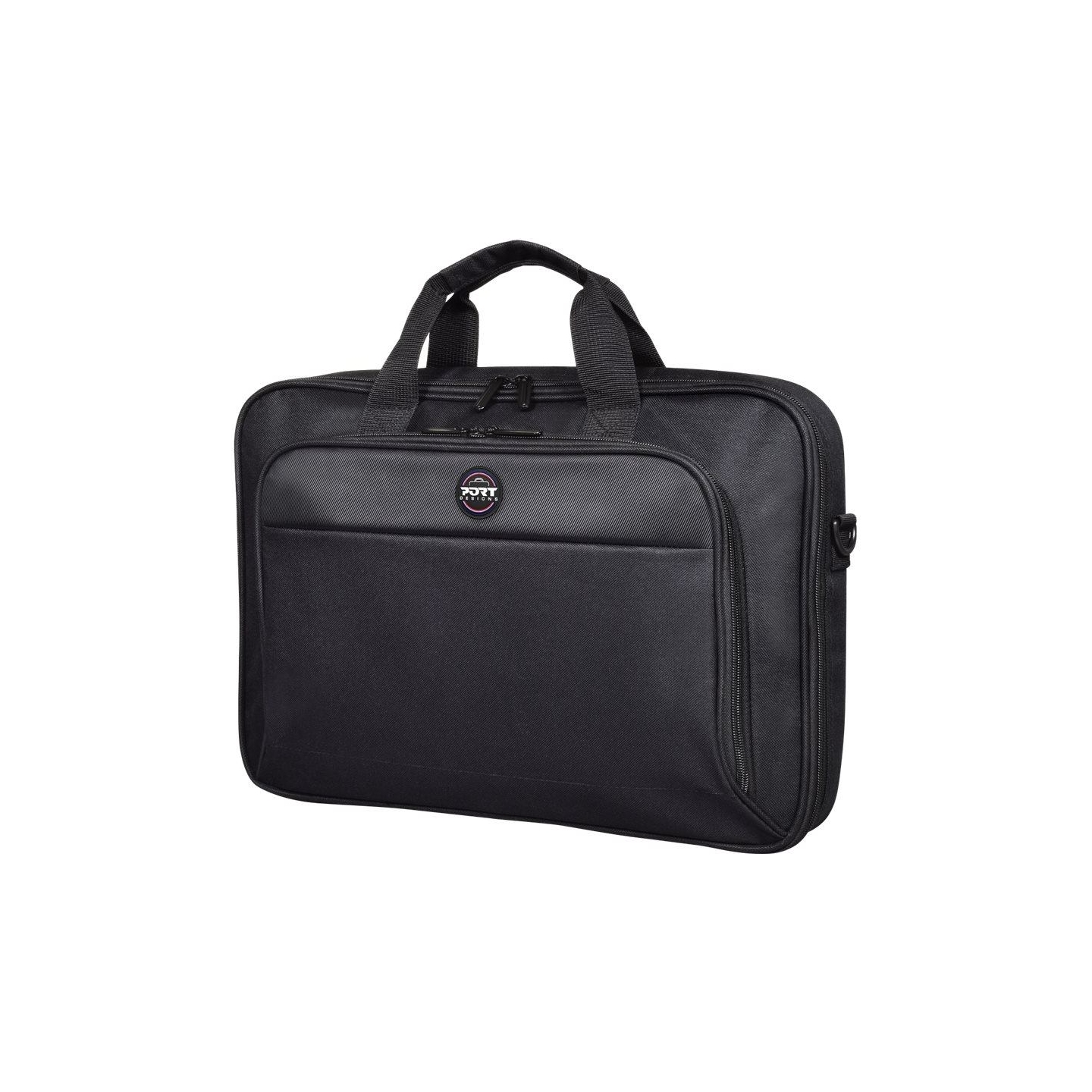 Port Designs | HANOI II CLAMSHELL | 105064 | Fits up to size 15.6 " | Messenger - Briefcase | Shoulder strap | Black