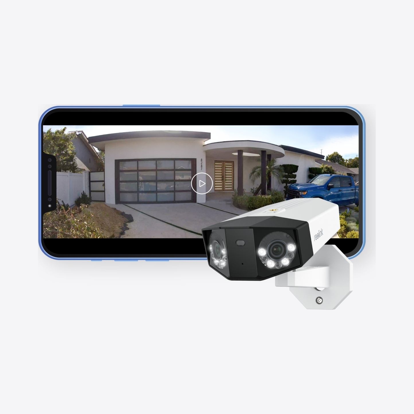 Reolink | Dual-Lens PoE Security Camera with 180° Panoramic View | Duo Series P750 | Bullet | 16 MP | 2.8mm/F1.6 | Power over Et