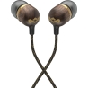 Marley Wired Earbuds | Smile Jamaica | Built-in microphone | USB Type-C | Brass