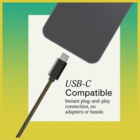 Marley Wired Earbuds | Smile Jamaica | Built-in microphone | USB Type-C | Brass