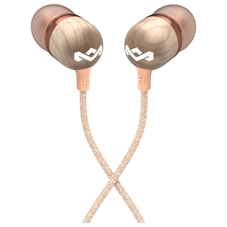 Marley Wired Earbuds | Smile Jamaica | Built-in microphone | USB Type-C | Copper