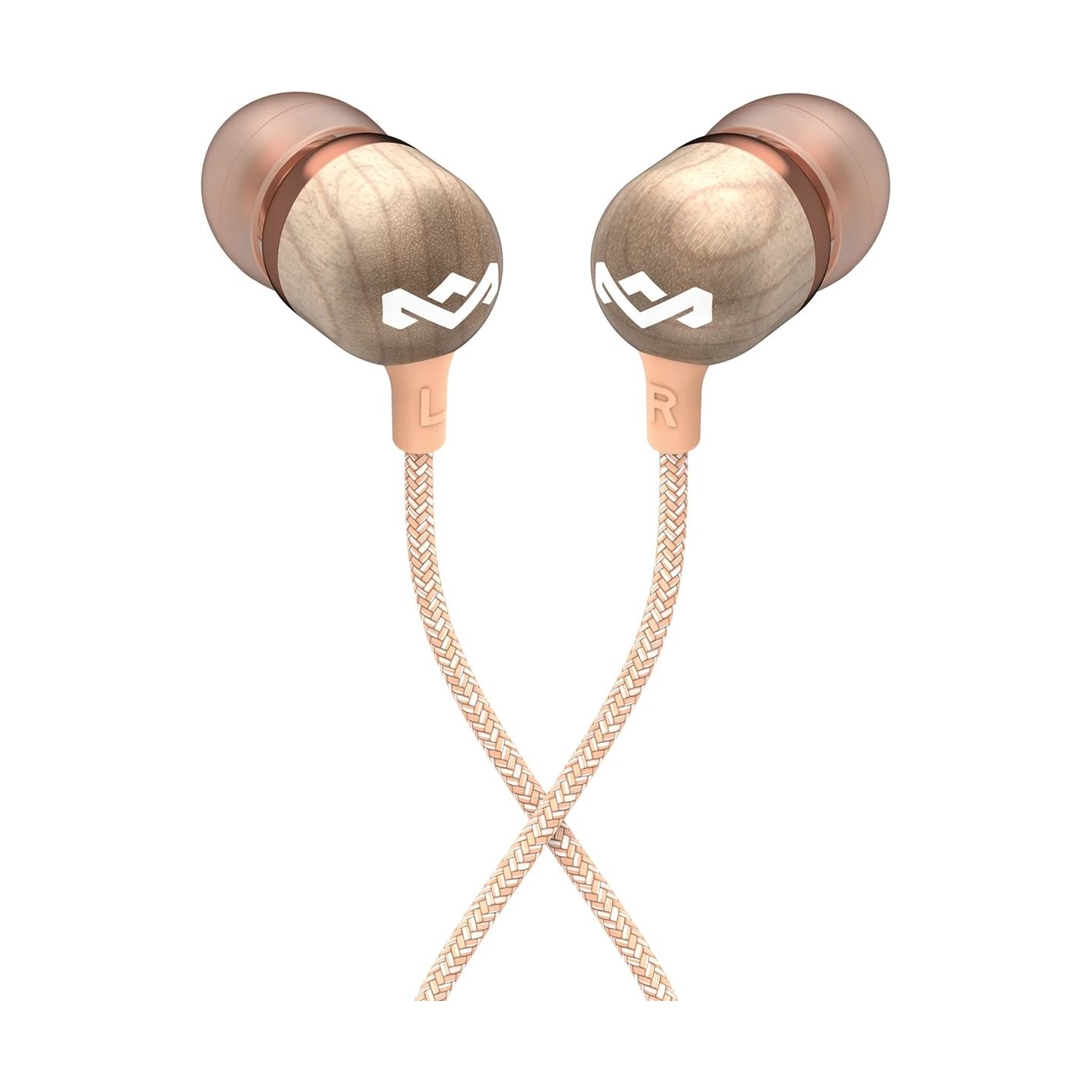 Marley Wired Earbuds | Smile Jamaica | Built-in microphone | USB Type-C | Copper