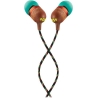 Marley Wired Earbuds | Smile Jamaica | Built-in microphone | USB Type-C | Rasta