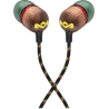 Marley Wired Earbuds | Smile Jamaica | Built-in microphone | USB Type-C | Rasta