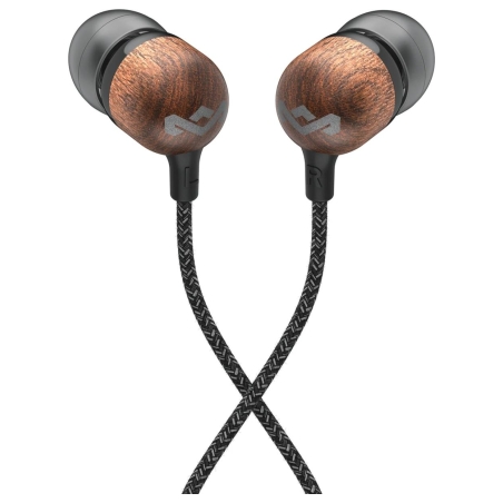 Marley Wired Earbuds | Smile Jamaica | Built-in microphone | USB Type-C | Signature Black