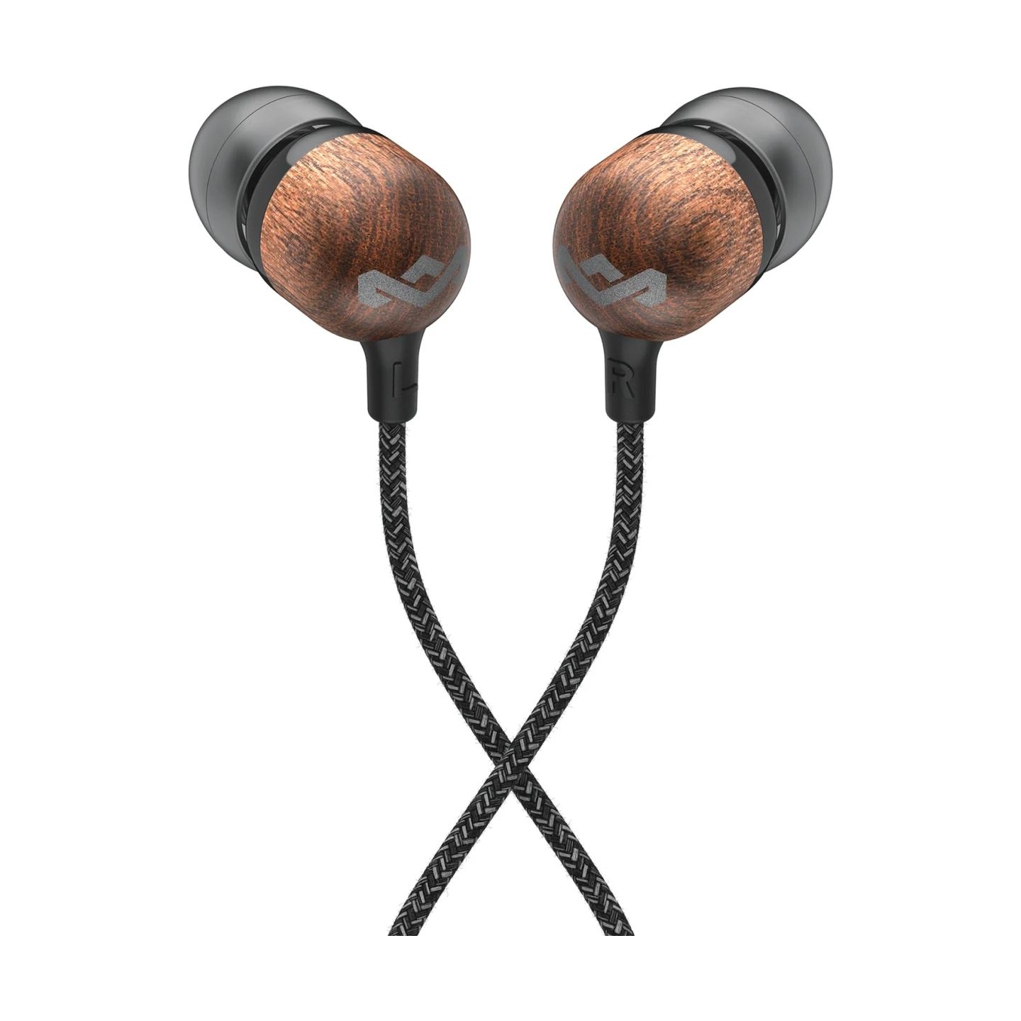 Marley Wired Earbuds | Smile Jamaica | Built-in microphone | USB Type-C | Signature Black