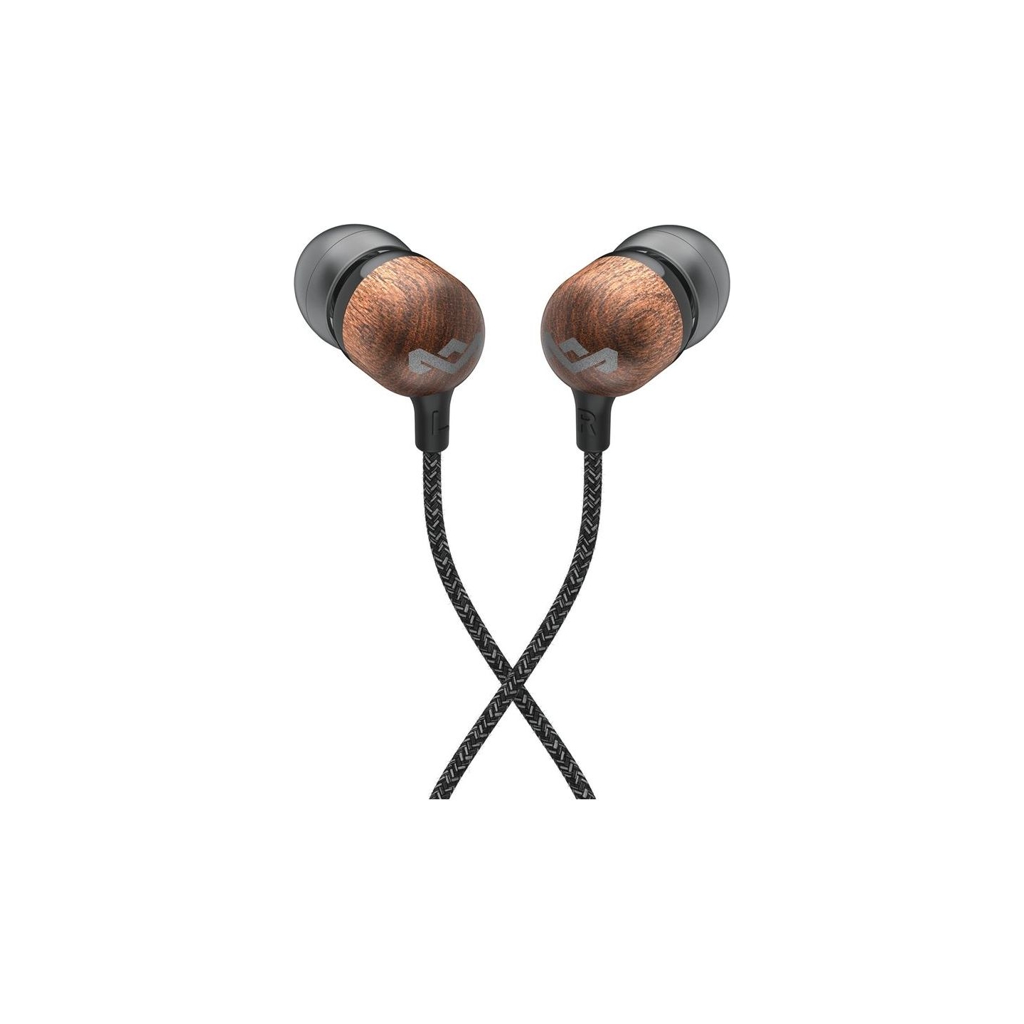 Marley Wired Earbuds | Smile Jamaica | Built-in microphone | USB Type-C | Signature Black