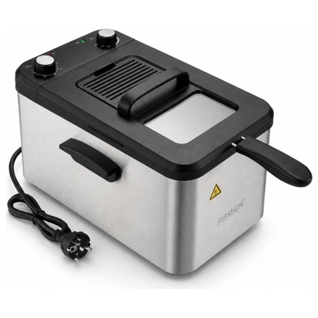 Brock DF 3001 SS 3,2L 2200W, Black/Steel