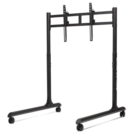 Next Level Racing Floor stand | Round Tube Freestanding Single Monitor Stand | Up to 65 " | Height adjustment, Tilt | Maximum we