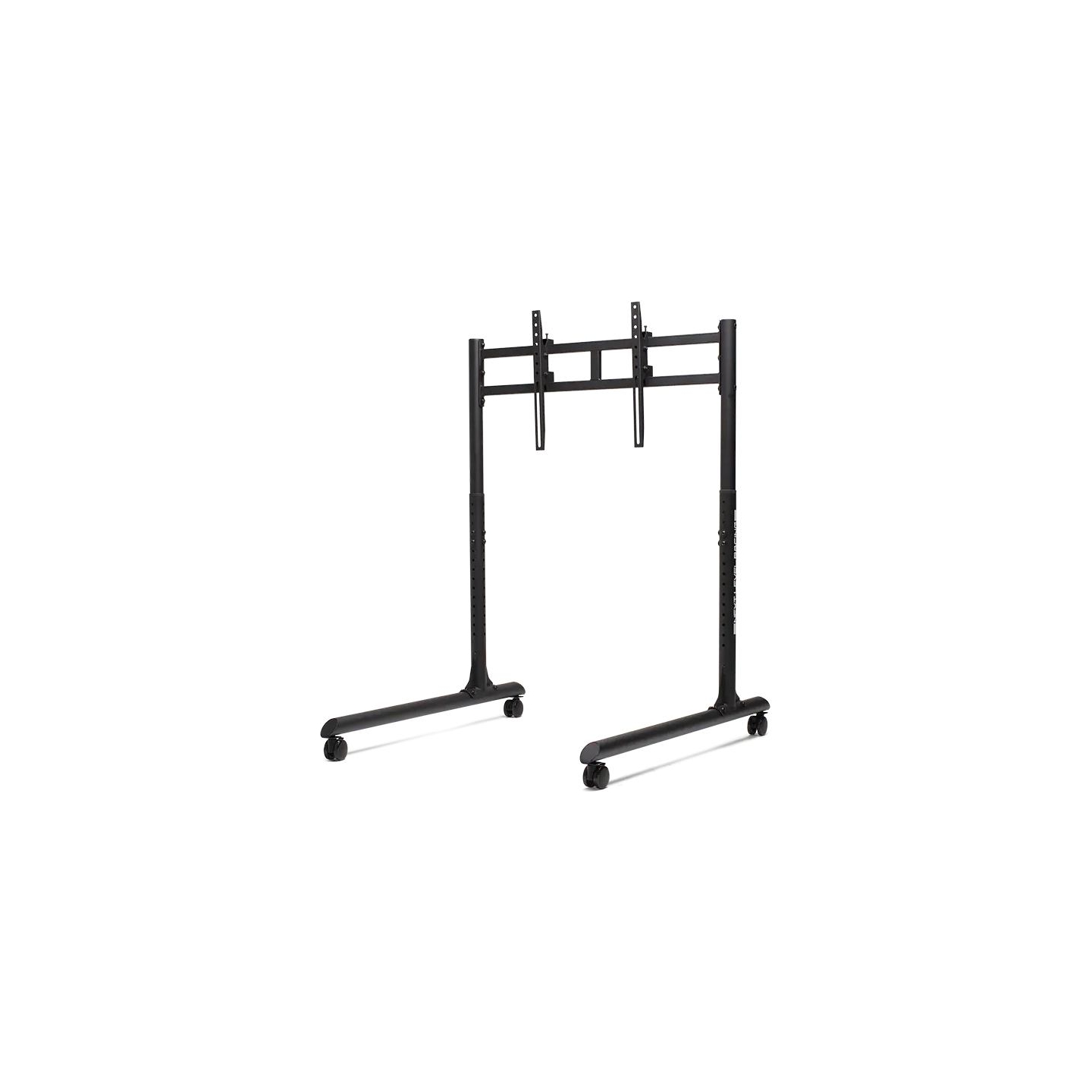 Next Level Racing Floor stand | Round Tube Freestanding Single Monitor Stand | Up to 65 " | Height adjustment, Tilt | Maximum we