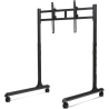 Next Level Racing Floor stand | Round Tube Freestanding Single Monitor Stand | Up to 65 " | Height adjustment, Tilt | Maximum we