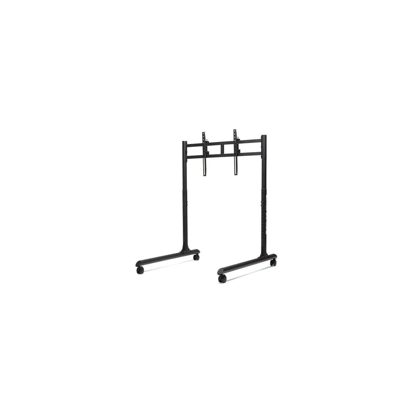 Next Level Racing Floor stand | Round Tube Freestanding Single Monitor Stand | Up to 65 " | Height adjustment, Tilt | Maximum we