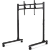 Next Level Racing Floor stand | Round Tube Freestanding Single Monitor Stand | Up to 65 " | Height adjustment, Tilt | Maximum we