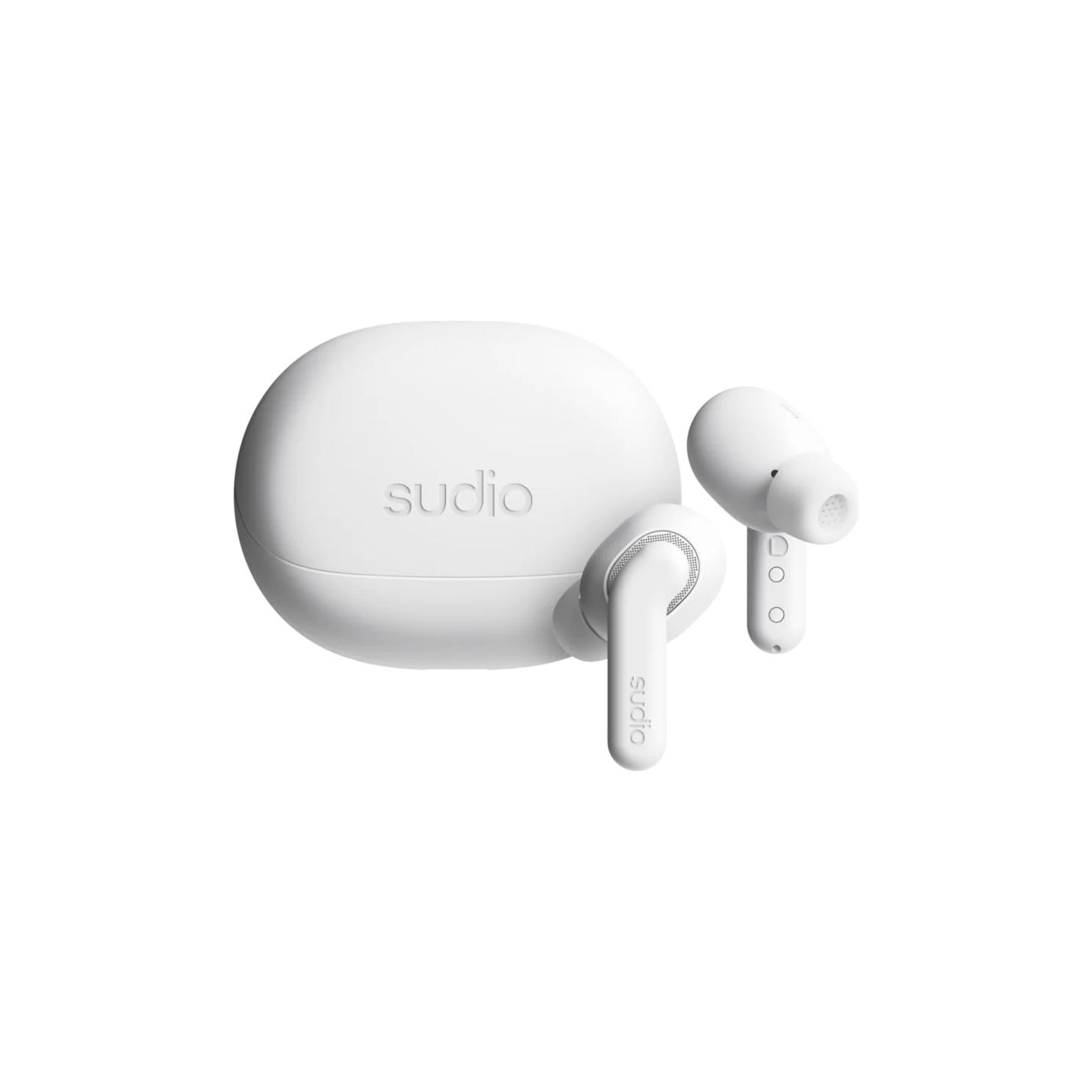 Sudio Earbuds | E4 Pro | Bluetooth | In-ear | Microphone | Cloud White | Noise canceling | Noise reduction | Wireless