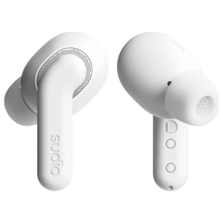 Sudio Earbuds | E4 Pro | Bluetooth | In-ear | Microphone | Cloud White | Noise canceling | Noise reduction | Wireless