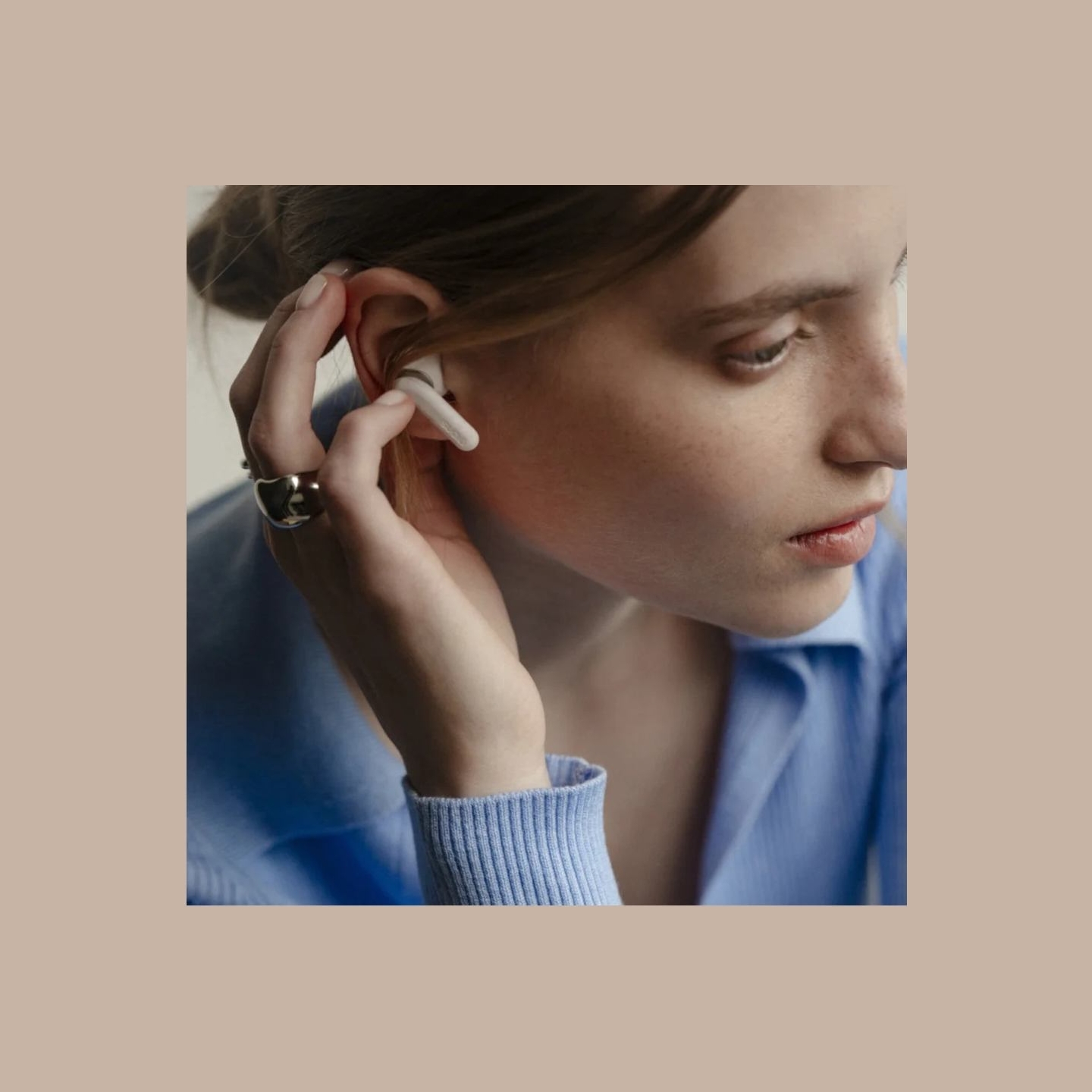 Sudio Earbuds | E4 Pro | Bluetooth | In-ear | Microphone | Cloud White | Noise canceling | Noise reduction | Wireless