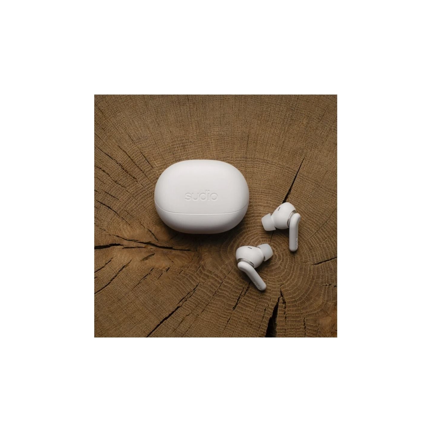 Sudio Earbuds | E4 Pro | Bluetooth | In-ear | Microphone | Cloud White | Noise canceling | Noise reduction | Wireless