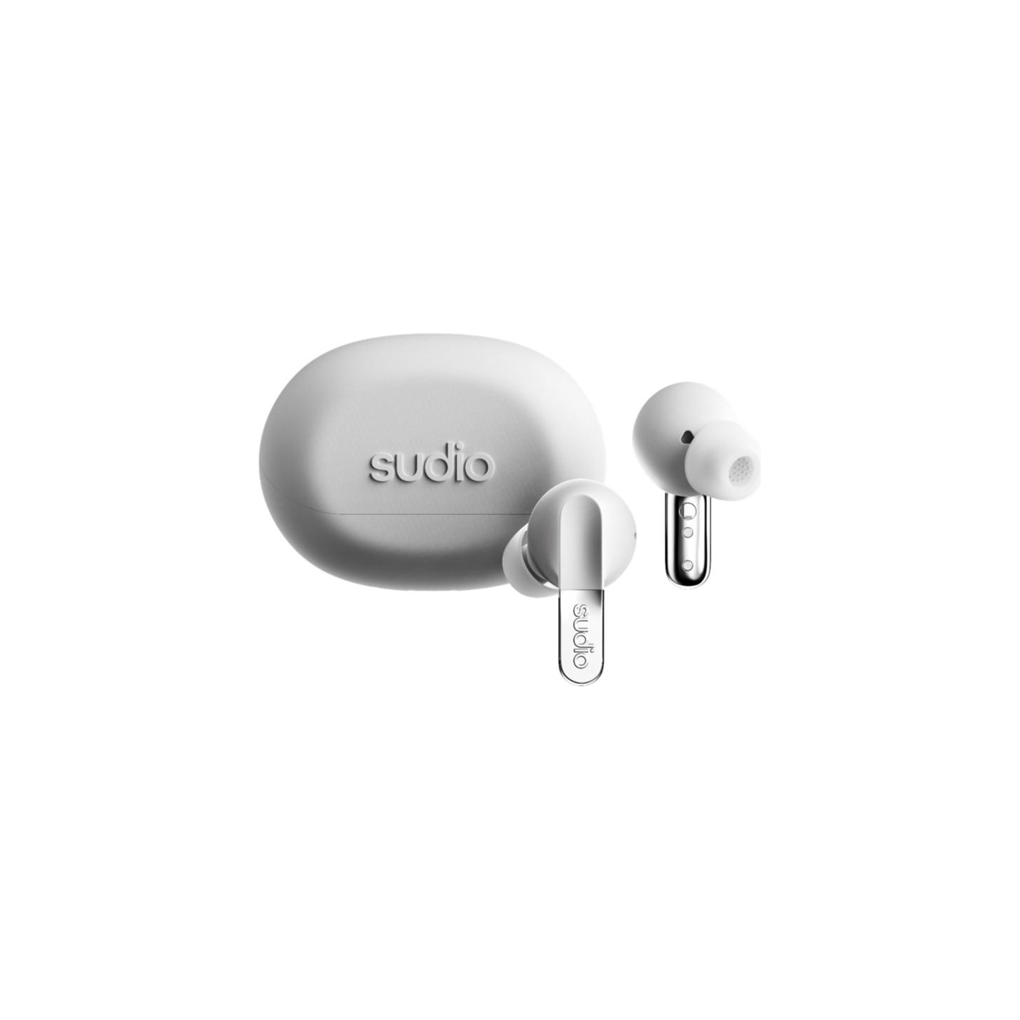 Sudio Earbuds | N3 Pro | Bluetooth | In-ear | Microphone | Chrome White | Noise canceling | Wireless